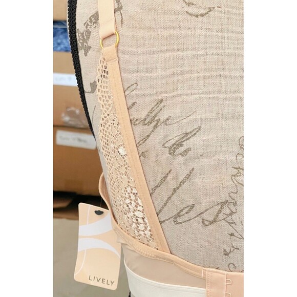 Lively Womens Bra Size 38DD Beige Toasted Almond Padded Wired Lace - Picture 7 of 15